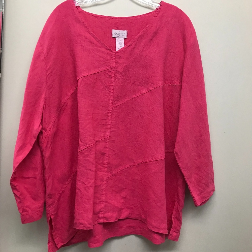Mosaic linen top